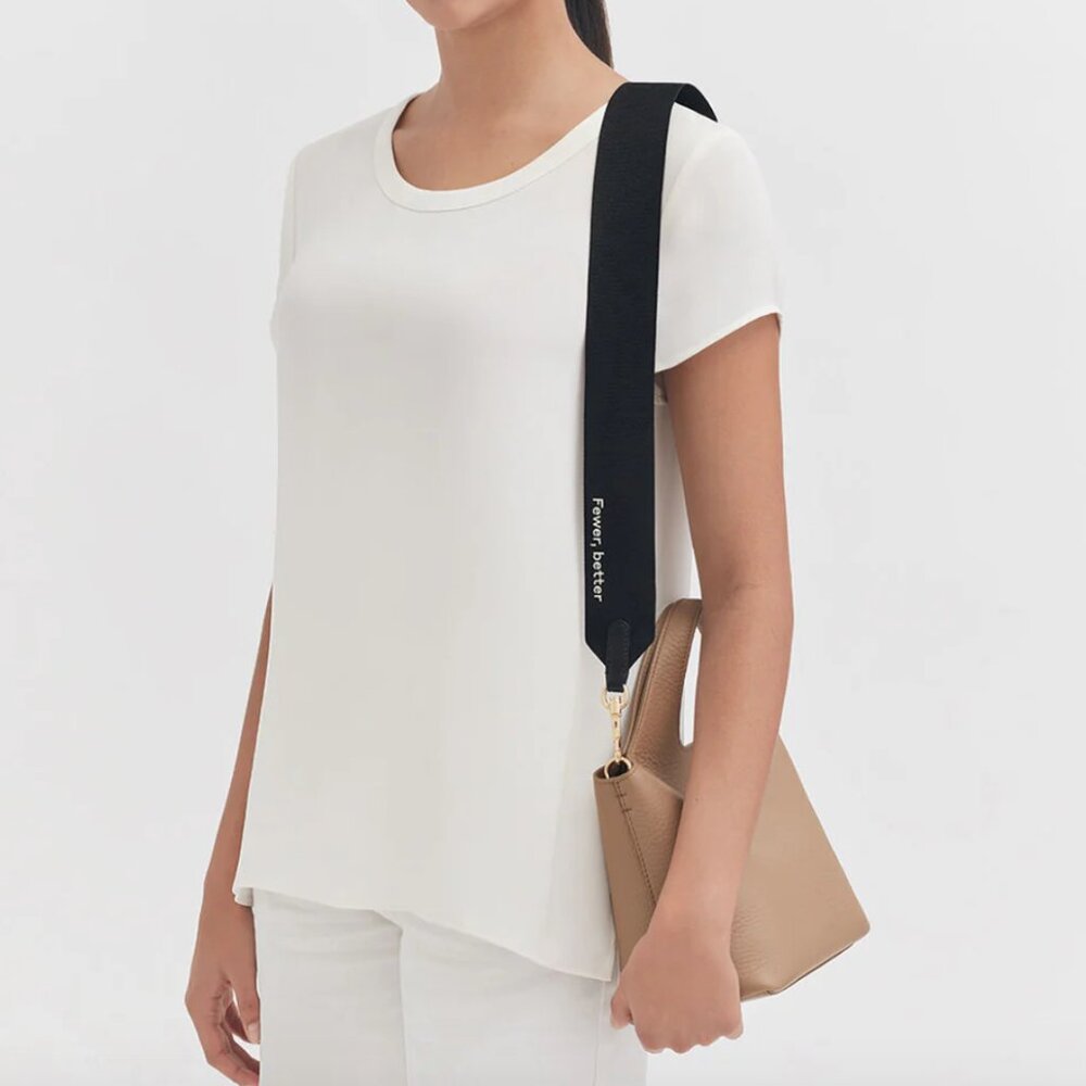 NWT Cuyana Fewer Better Strap in Black - Picture 5 of 8